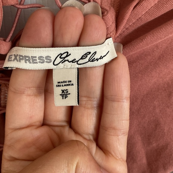 Express One Eleven Lace Up Thong Cotton Bodysuit - Picture 4 of 8